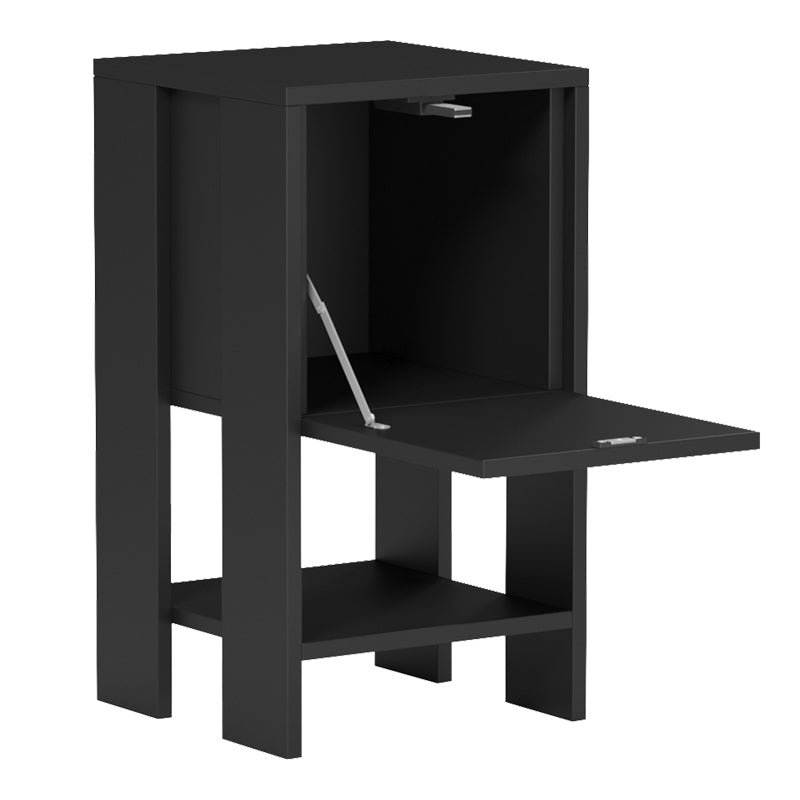 Κομοδίνο Reppo  μαύρο 30x30x55εκ - Pakobazaar