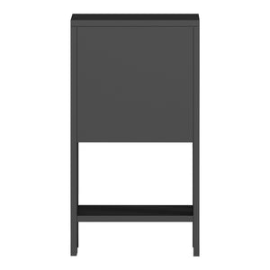 Κομοδίνο Reppo  μαύρο 30x30x55εκ - Pakobazaar