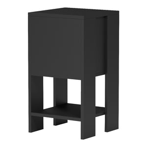 Κομοδίνο Reppo  μαύρο 30x30x55εκ - Pakobazaar