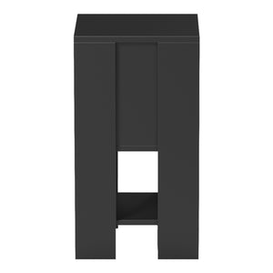 Κομοδίνο Reppo  μαύρο 30x30x55εκ - Pakobazaar