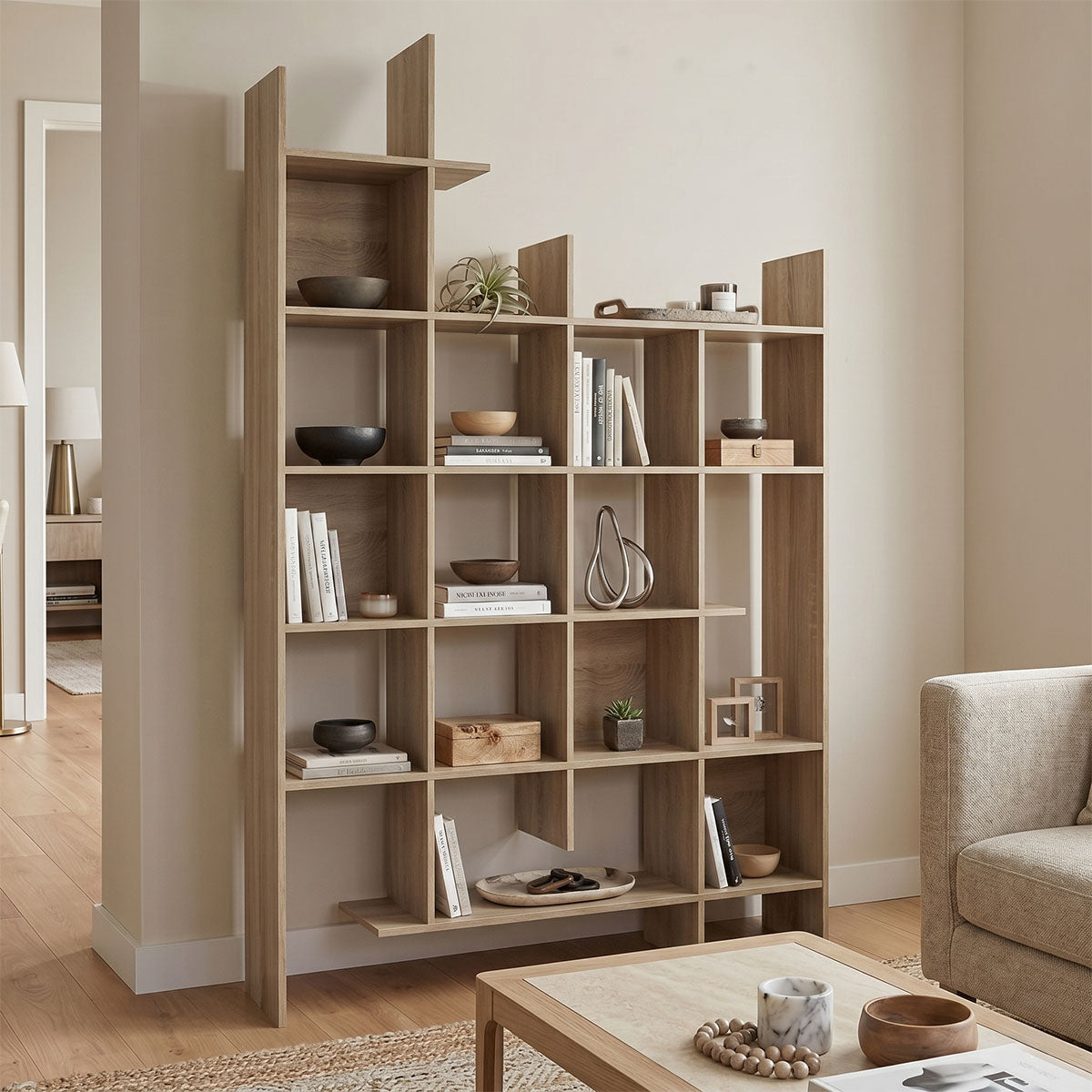 Βιβλιοθήκη Manco  sonoma 122x25.5x188εκ - Pakobazaar