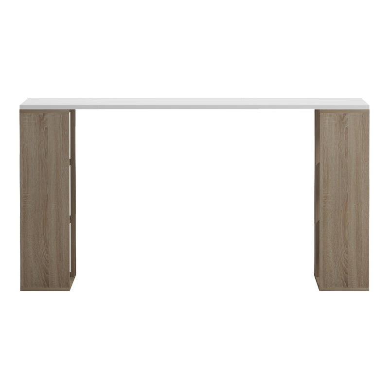 Γραφείο εργασίας Praga  sonoma-λευκό 140x60x75εκ - Pakobazaar