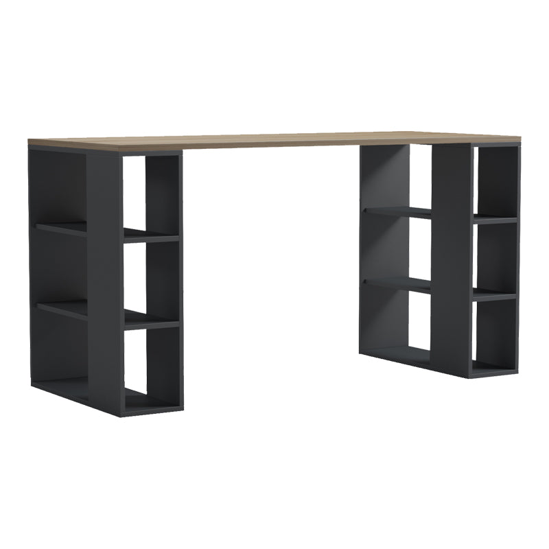 Γραφείο εργασίας Praga  ανθρακί- sonoma 140x60x75εκ - Pakobazaar