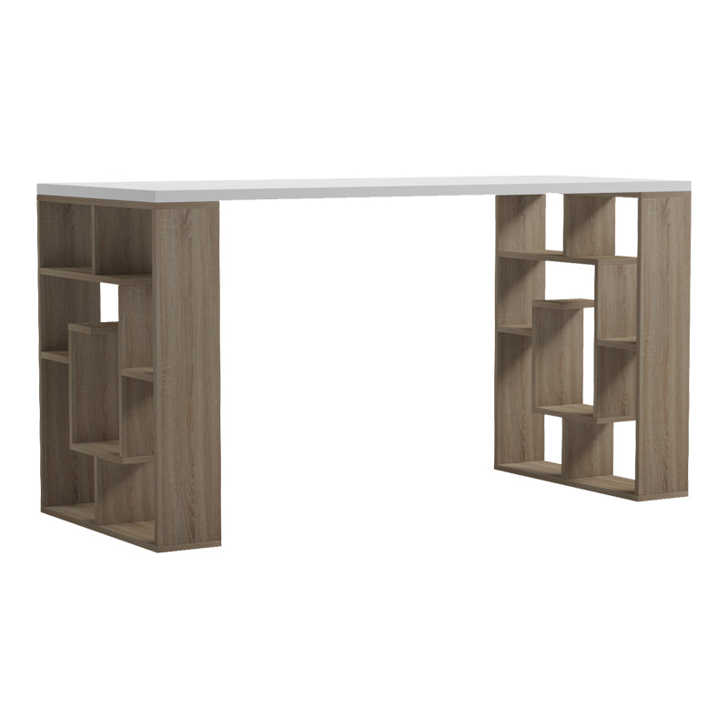 Γραφείο εργασίας Lovet  sonoma-λευκό 140x60x75εκ - Pakobazaar