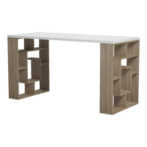 Γραφείο εργασίας Lovet  sonoma-λευκό 140x60x75εκ - Pakobazaar