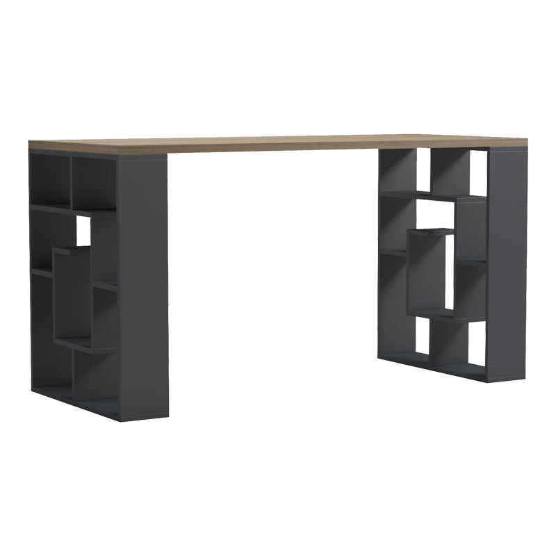 Γραφείο εργασίας Lovet  ανθρακί-sonoma 140x60x75εκ - Pakobazaar