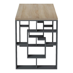 Γραφείο εργασίας Lovet  ανθρακί-sonoma 140x60x75εκ - Pakobazaar