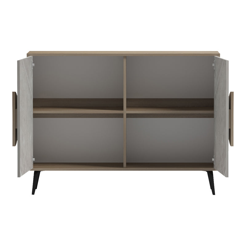 Μπουφές Gora  sonoma-μπεζ οψη μαρμαρου 110x35.5x82εκ - Pakobazaar