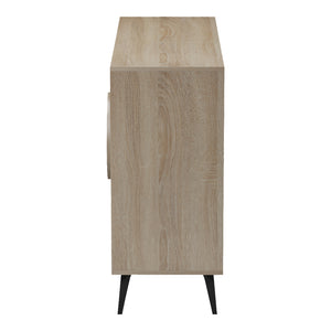 Μπουφές Gora  sonoma-μπεζ οψη μαρμαρου 110x35.5x82εκ - Pakobazaar