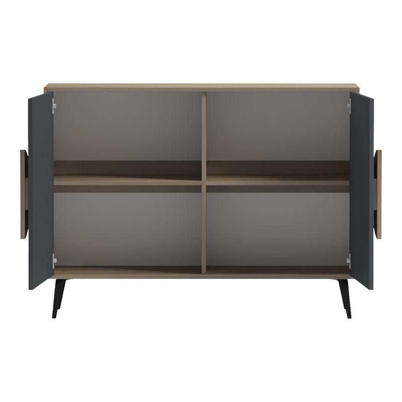 Μπουφές Gora  sonoma-ανθρακί 110x35.5x82εκ - Pakobazaar