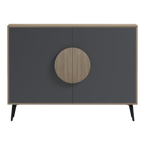 Μπουφές Gora  sonoma-ανθρακί 110x35.5x82εκ - Pakobazaar