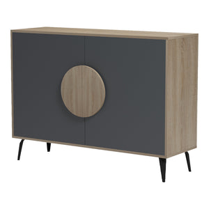 Μπουφές Gora  sonoma-ανθρακί 110x35.5x82εκ - Pakobazaar