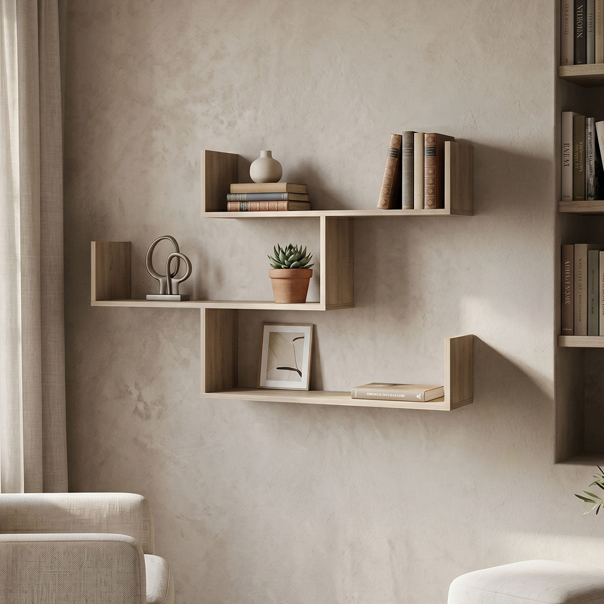 Ραφιέρα τοίχου Tiber  sonoma 120x22x67εκ - Pakobazaar