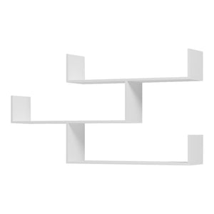 Ραφιέρα τοίχου Tiber  λευκή 120x22x67εκ - Pakobazaar