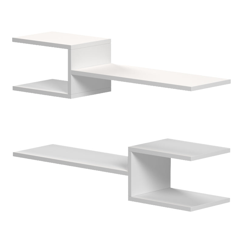 Ραφιέρα τοίχου Sumpa  2τεμ λευκό 65x20x18εκ - Pakobazaar