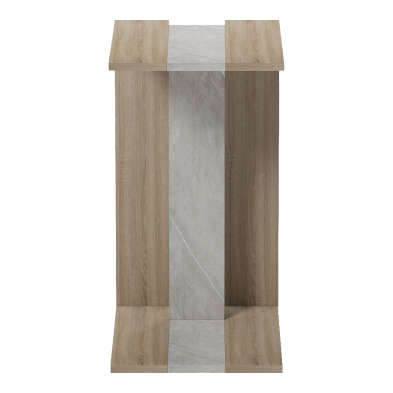 Βοηθητικό τραπέζι Muju  sonoma- μπεζ οψη μαρμάρου  30x40x55εκ - Pakobazaar
