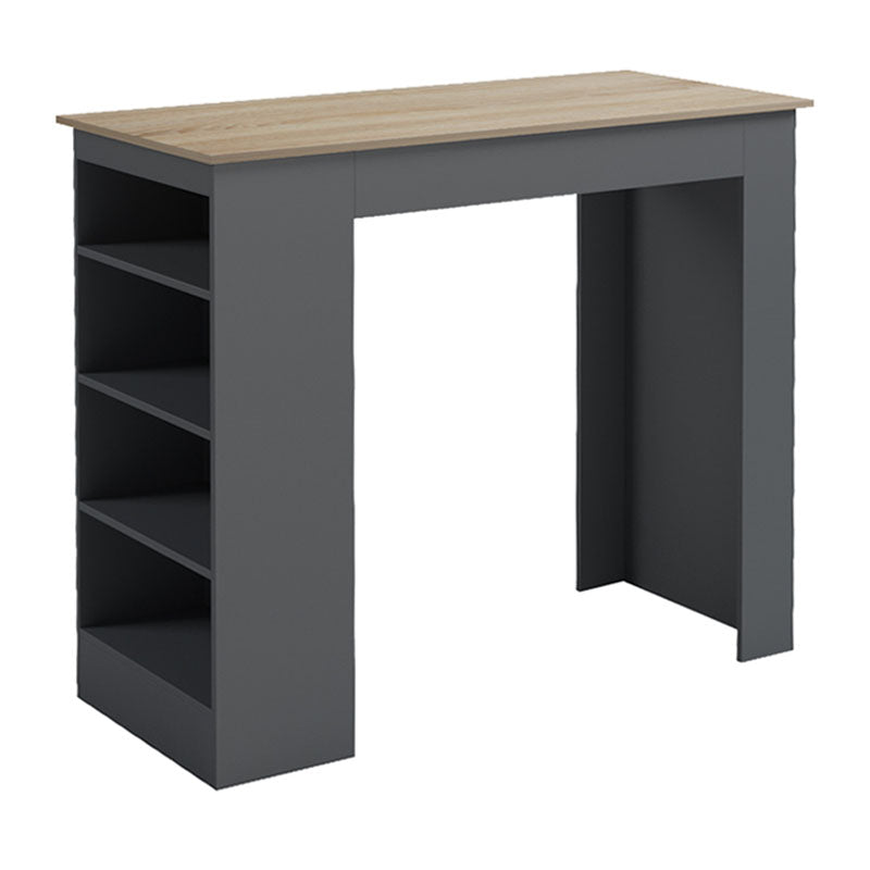 Τραπέζι μπαρ Riff  ανθρακί-επιφάνεια sonoma 120x55x105εκ - Pakobazaar