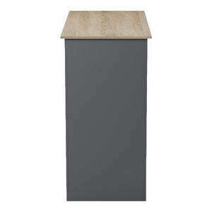 Τραπέζι μπαρ Riff  ανθρακί-επιφάνεια sonoma 120x55x105εκ - Pakobazaar