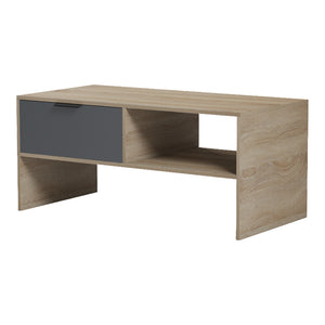 Τραπέζι σαλονιού Felina  sonoma-ανθρακί 100x50x45εκ - Pakobazaar