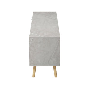Έπιπλο τηλεόρασης Gorna  μπεζ εφέ μαρμάρου 180x35x48.6εκ - Pakobazaar