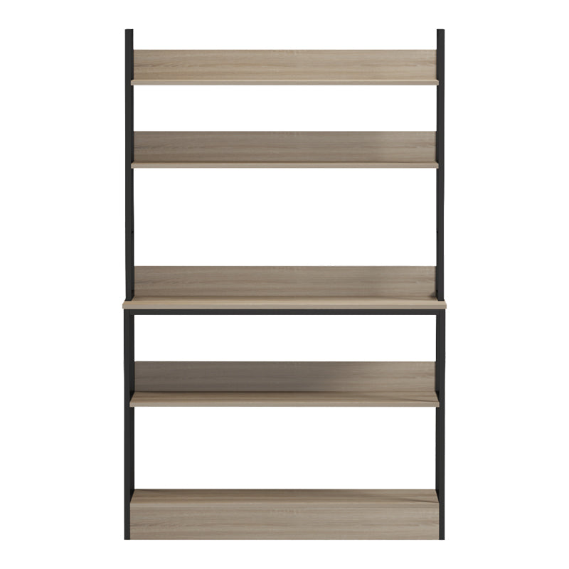 Επιδαπέδια ραφιέρα Oranis  sonoma-μαύρο 105x38x165εκ - Pakobazaar