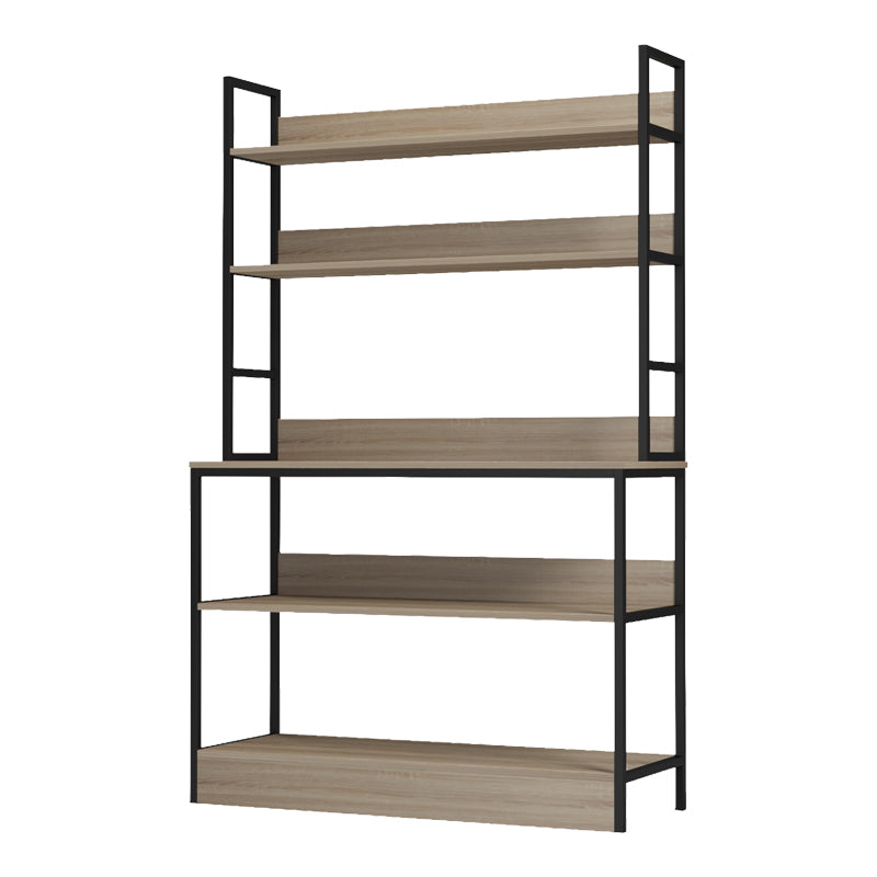 Επιδαπέδια ραφιέρα Oranis  sonoma-μαύρο 105x38x165εκ - Pakobazaar