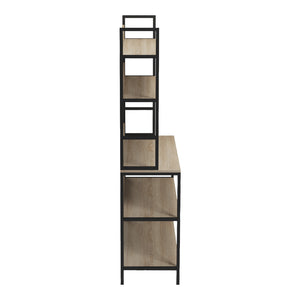 Επιδαπέδια ραφιέρα Oranis  sonoma-μαύρο 105x38x165εκ - Pakobazaar