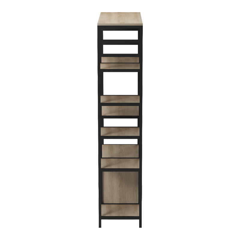 Επιδαπέδια ραφιέρα Ranea  sonoma-μαύρο 85x32x150εκ - Pakobazaar