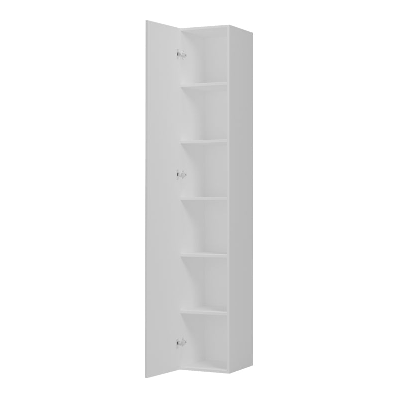 Ντουλάπα-στήλη Anira  λευκό 30x30x180εκ - Pakobazaar