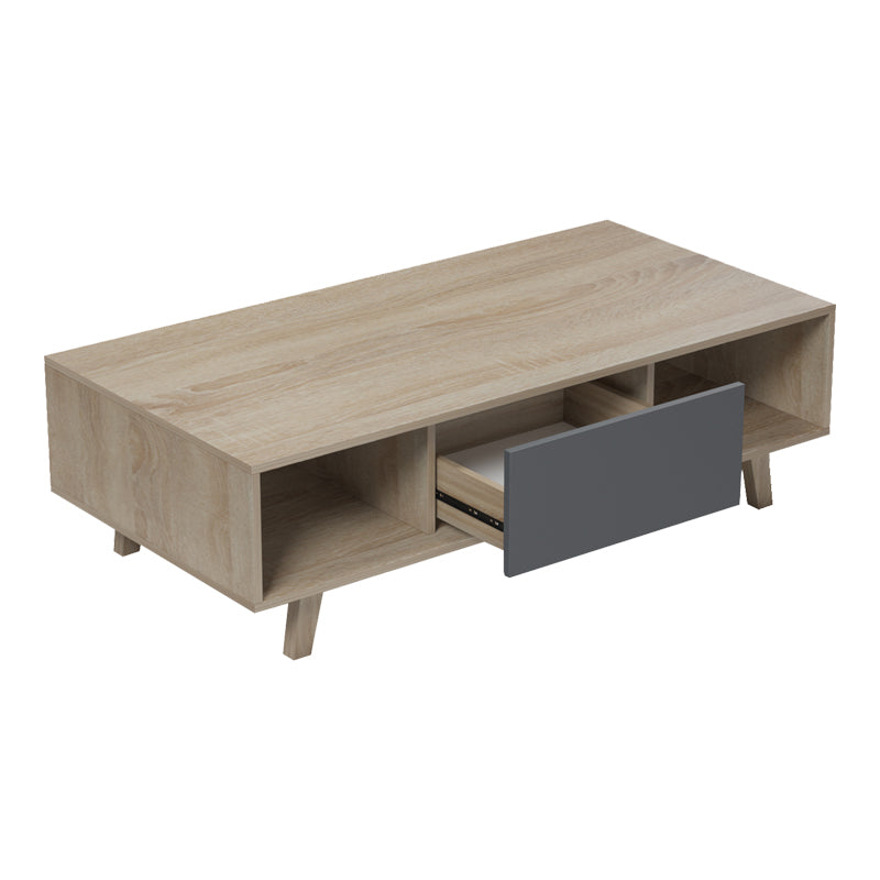 Τραπέζι σαλονιού Elonza  sonoma-ανθρακί 120x60x36εκ - Pakobazaar