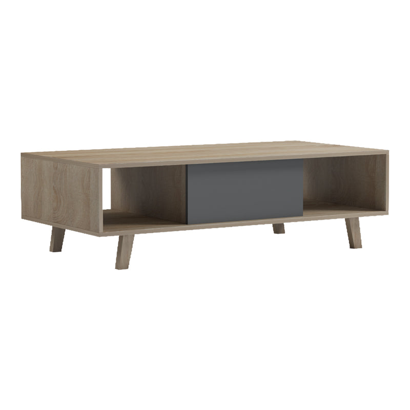 Τραπέζι σαλονιού Elonza  sonoma-ανθρακί 120x60x36εκ - Pakobazaar