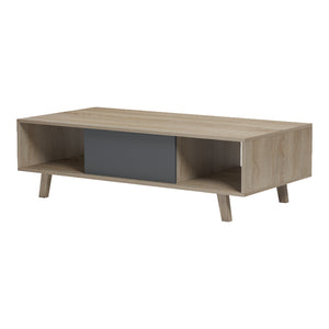 Τραπέζι σαλονιού Elonza  sonoma-ανθρακί 120x60x36εκ - Pakobazaar
