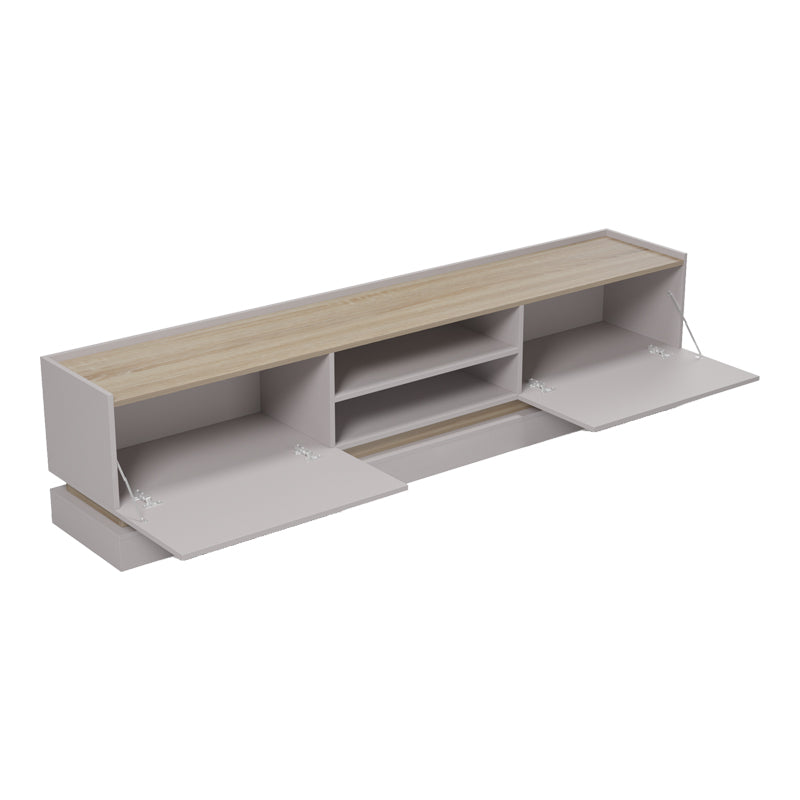 Έπιπλο τηλεόρασης Wendo  γκρι-sonoma 200x37x47εκ - Pakobazaar