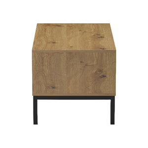 Τραπέζι σαλονιού Delanka  oak-μαύρο 92x50x46εκ