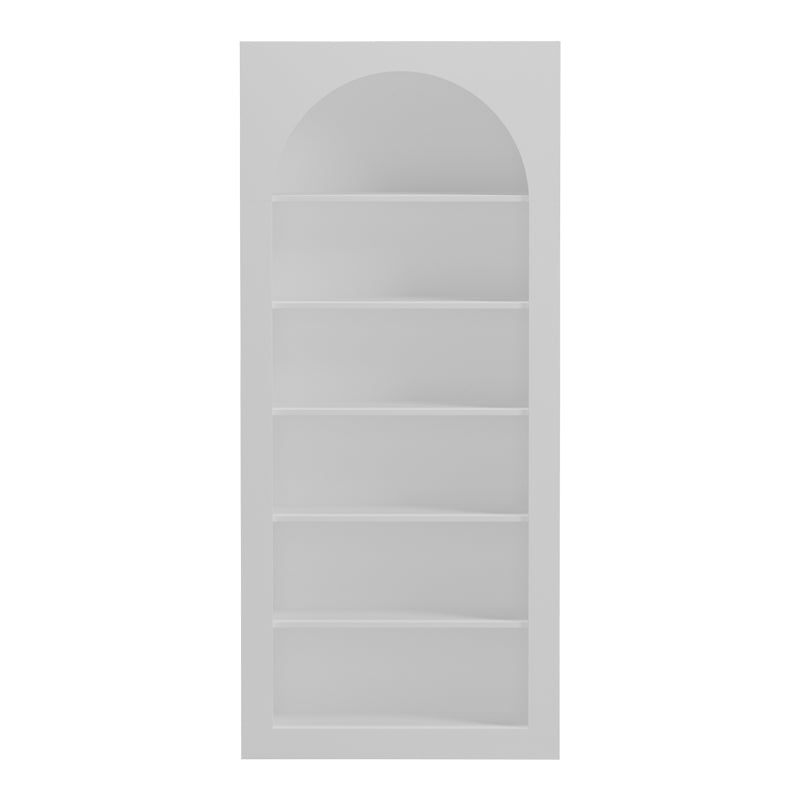 Βιβλιοθήκη Boke  λευκό 80x31.5x180εκ - Pakobazaar