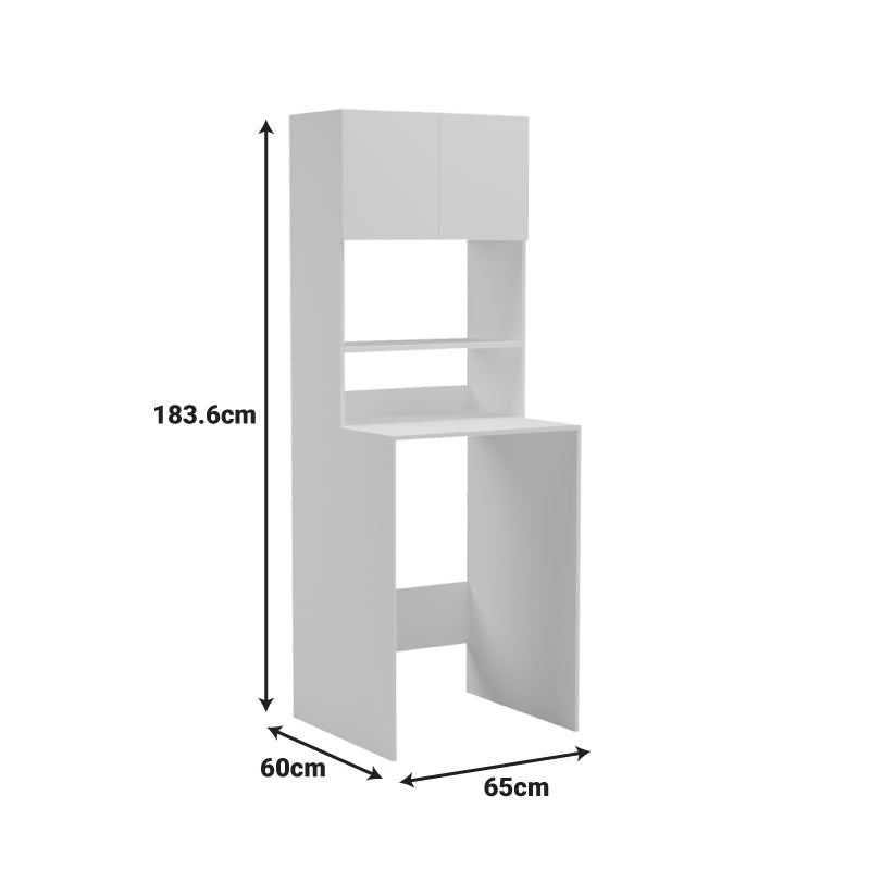 Έπιπλο πλυντηρίου Chaxe  λευκό 65x60x183.6εκ