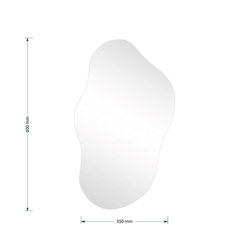 Καθρέπτης Ιrregular 2  35x1x60εκ - Pakobazaar