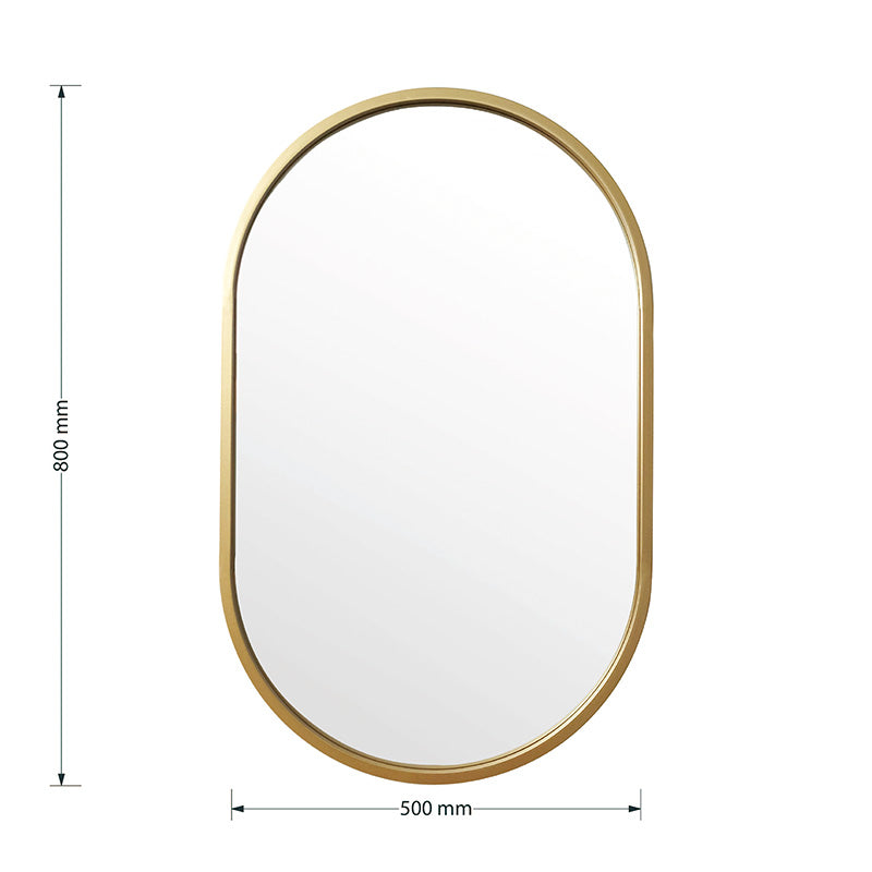 Καθρέπτης Ellipse  χρυσό 50x2x80εκ - Image 4