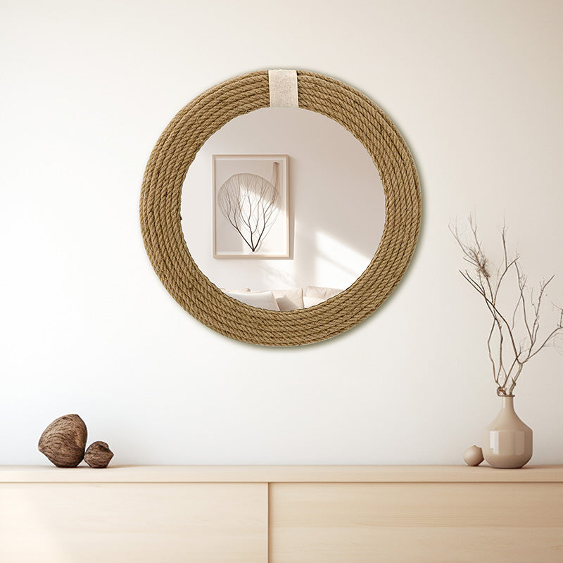 Καθρέπτης Rope  φυσικό 60x2x60εκ - Pakobazaar