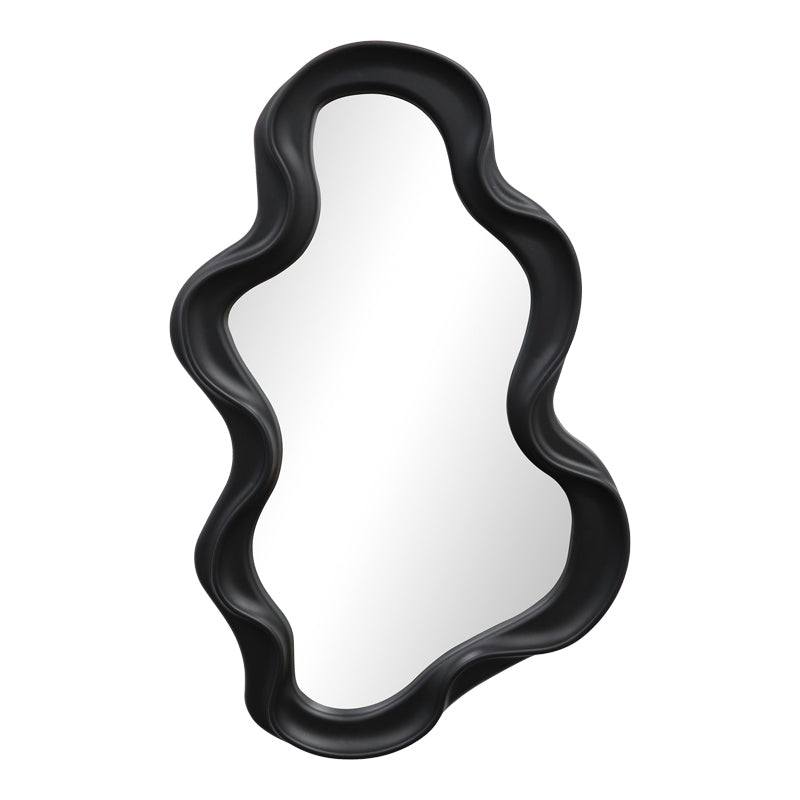 Καθρέπτης Liquid  pp σε μαύρη απόχρωση 26x2.7x39εκ - Pakobazaar