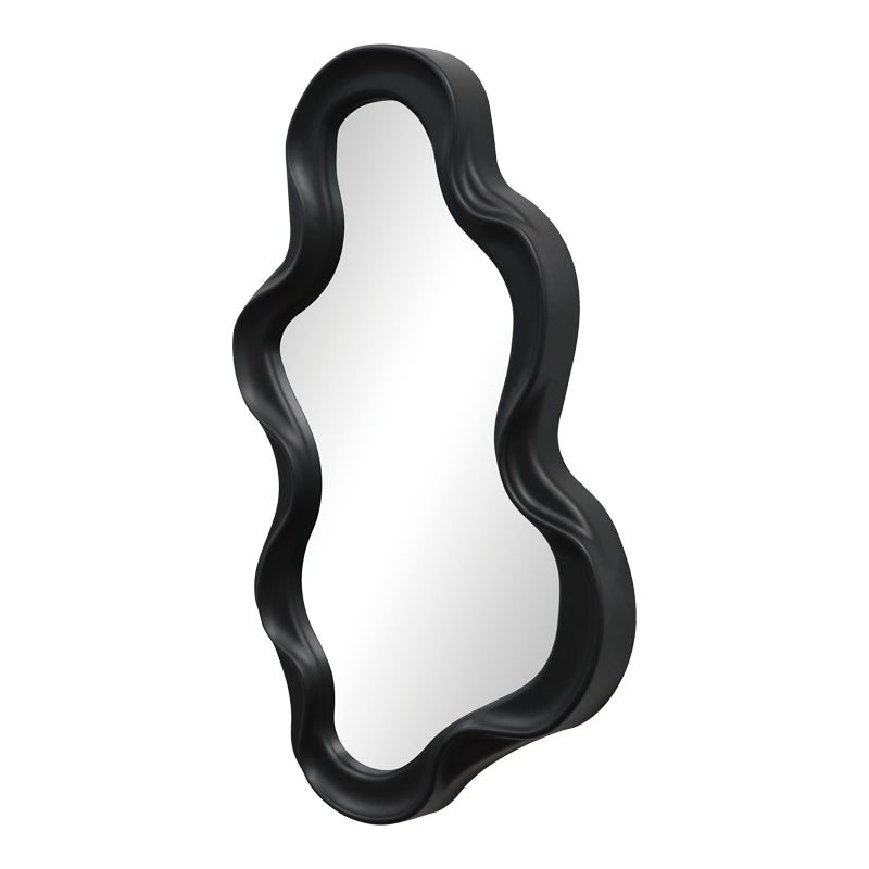 Καθρέπτης Liquid  pp σε μαύρη απόχρωση 26x2.7x39εκ - Pakobazaar