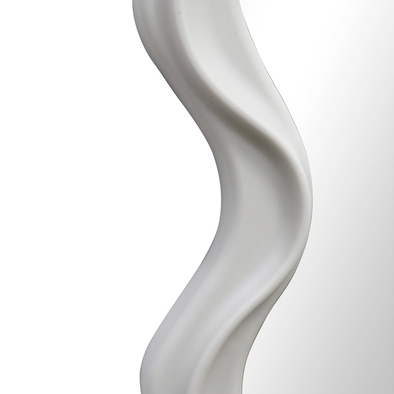 Καθρέπτης Liquid  pp σε λευκή απόχρωση 26x2.7x39εκ - Pakobazaar