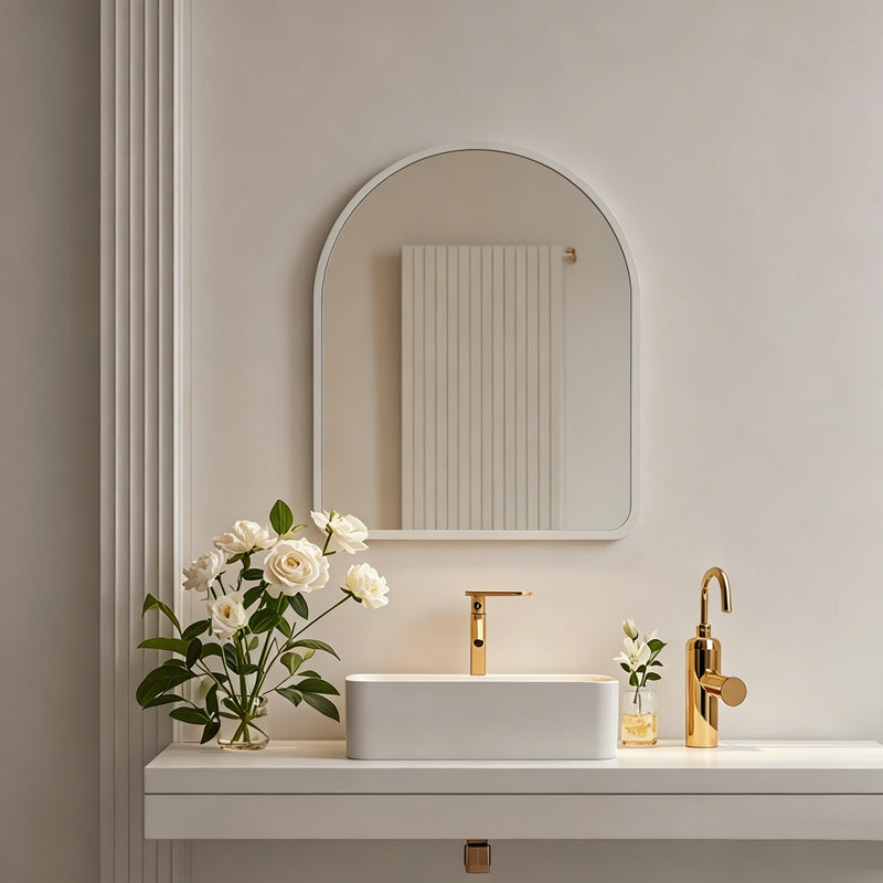 Καθρέπτης Selene  λεύκο MDF 46x1.2x60 εκ