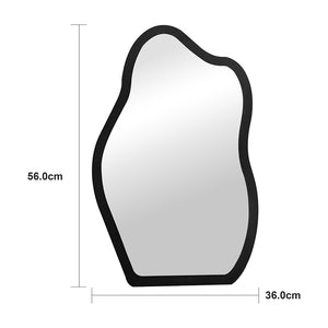 Καθρέπτης Evanthia  μαύρο MDF 36x1.2x56 εκ - Pakobazaar