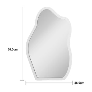 Καθρέπτης Evanthia  λευκό MDF 36x1.2x56 εκ - Pakobazaar