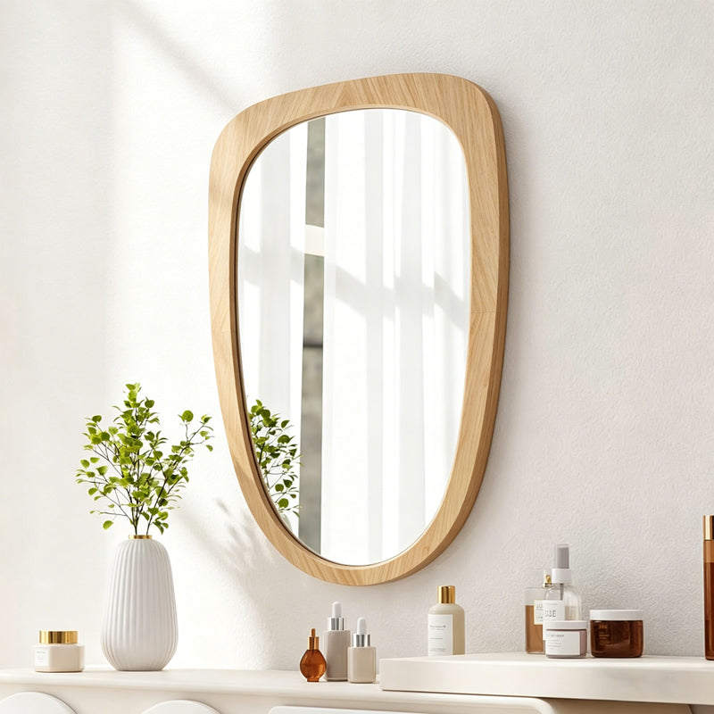 Καθρέπτης Phaedra  MDF σε φυσική απόχρωση 74x2,5x120 εκ