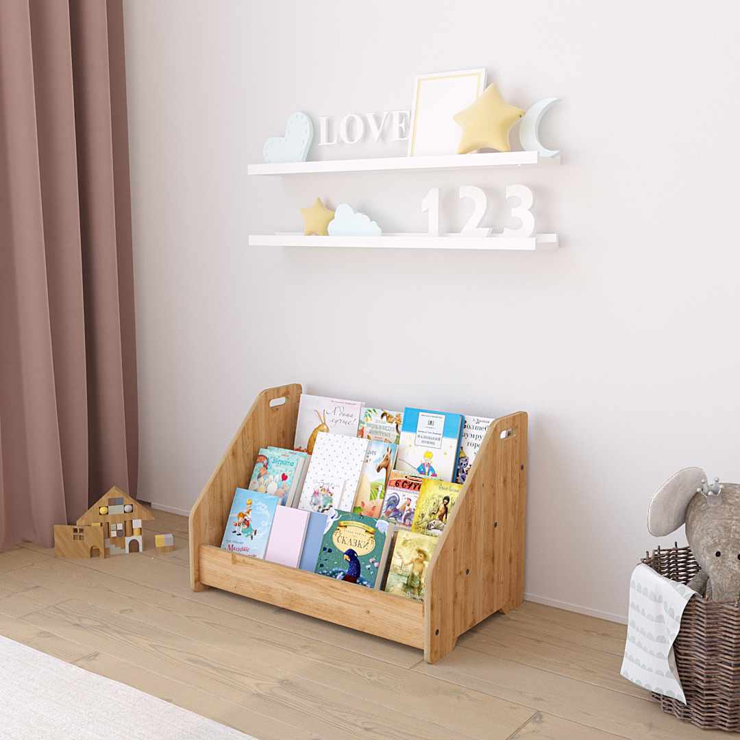 Βιβλιοθήκη Apollonas Φυσικό 57x34x38 εκ. MDF