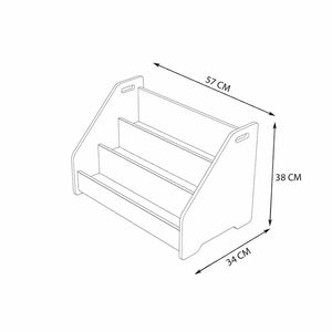 Βιβλιοθήκη Apollonas Φυσικό 57x34x38 εκ. MDF