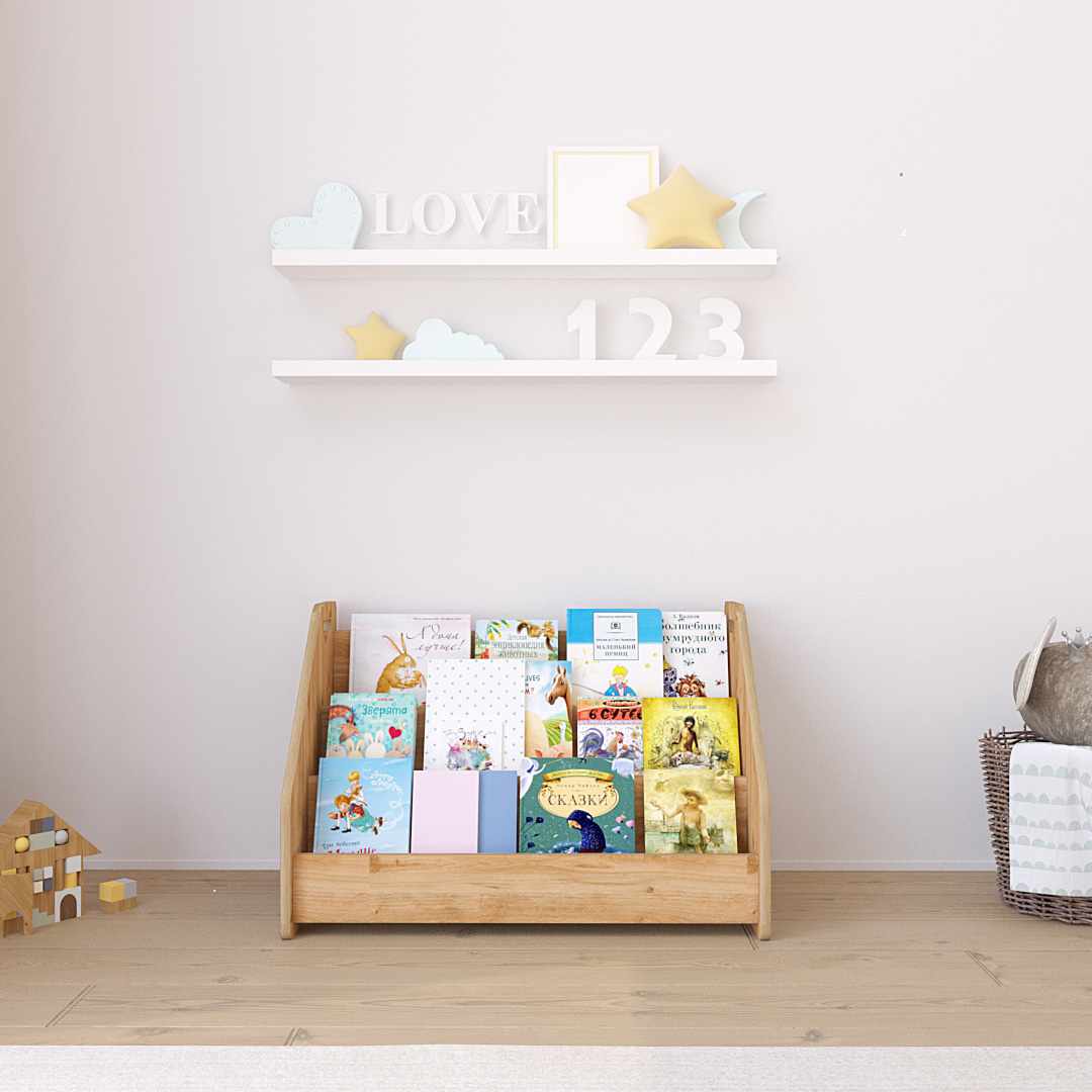 Βιβλιοθήκη Apollonas Φυσικό 57x34x38 εκ. MDF