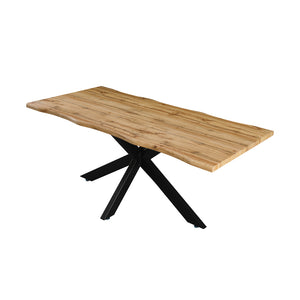 Tραπέζι Gilman  MDF sonoma-μαύρο 150x90x75εκ - Pakobazaar